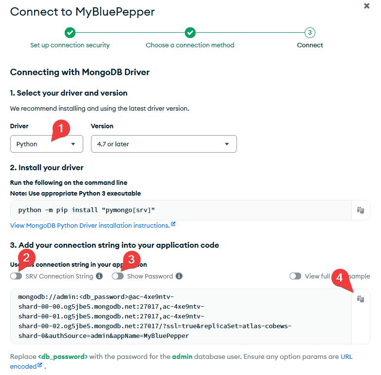 MongoDB Connection String